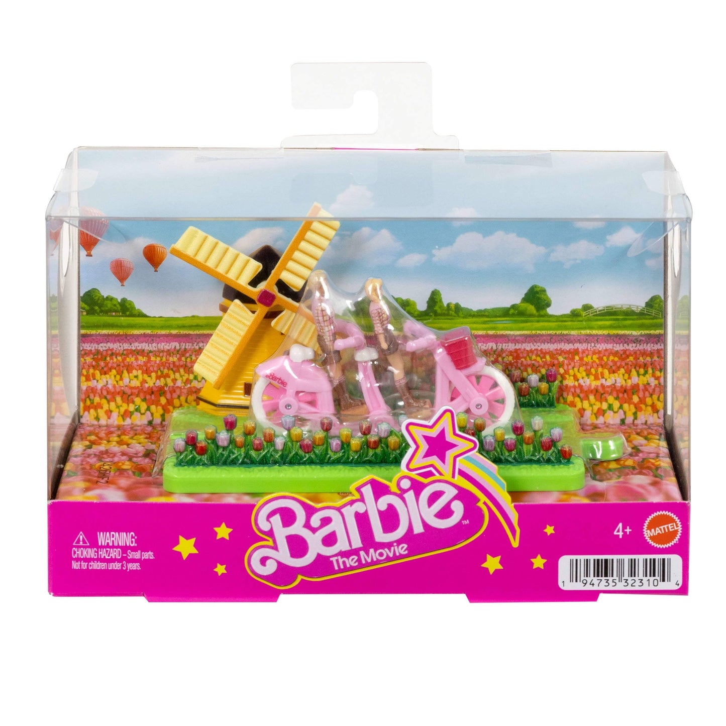 Barbie Mini Barbie Land Barbie The Movie Vehicle Collection, Includes 2 1.5-inch Dolls & Vehicles Inspired by the Film