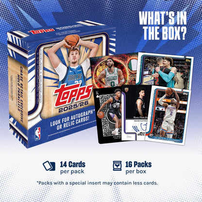 2025-26 Topps Basketball - Factory Sealed - Mega Box
