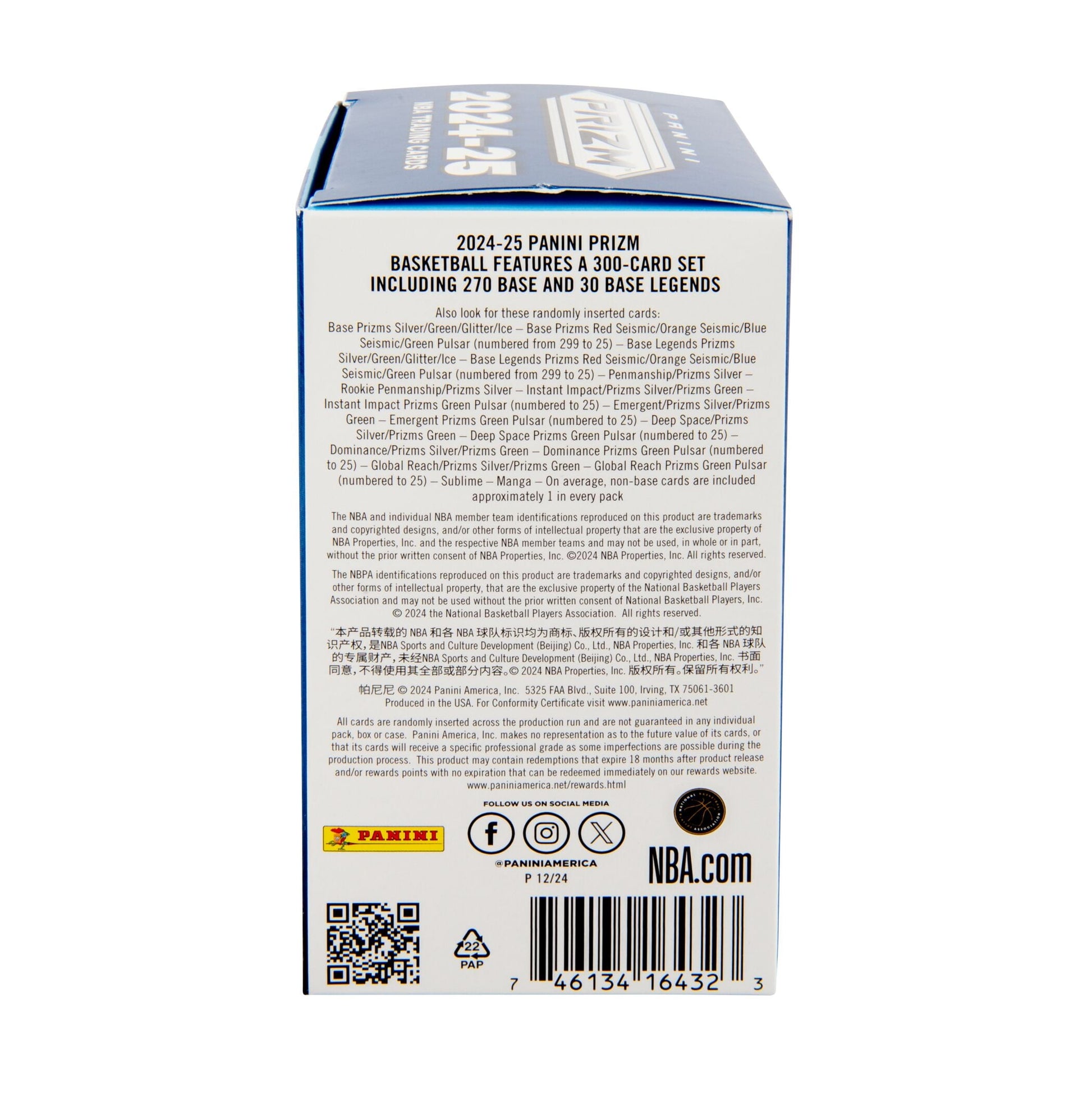 2024-25 Panini Prizm Basketball Trading Cards Blaster Box