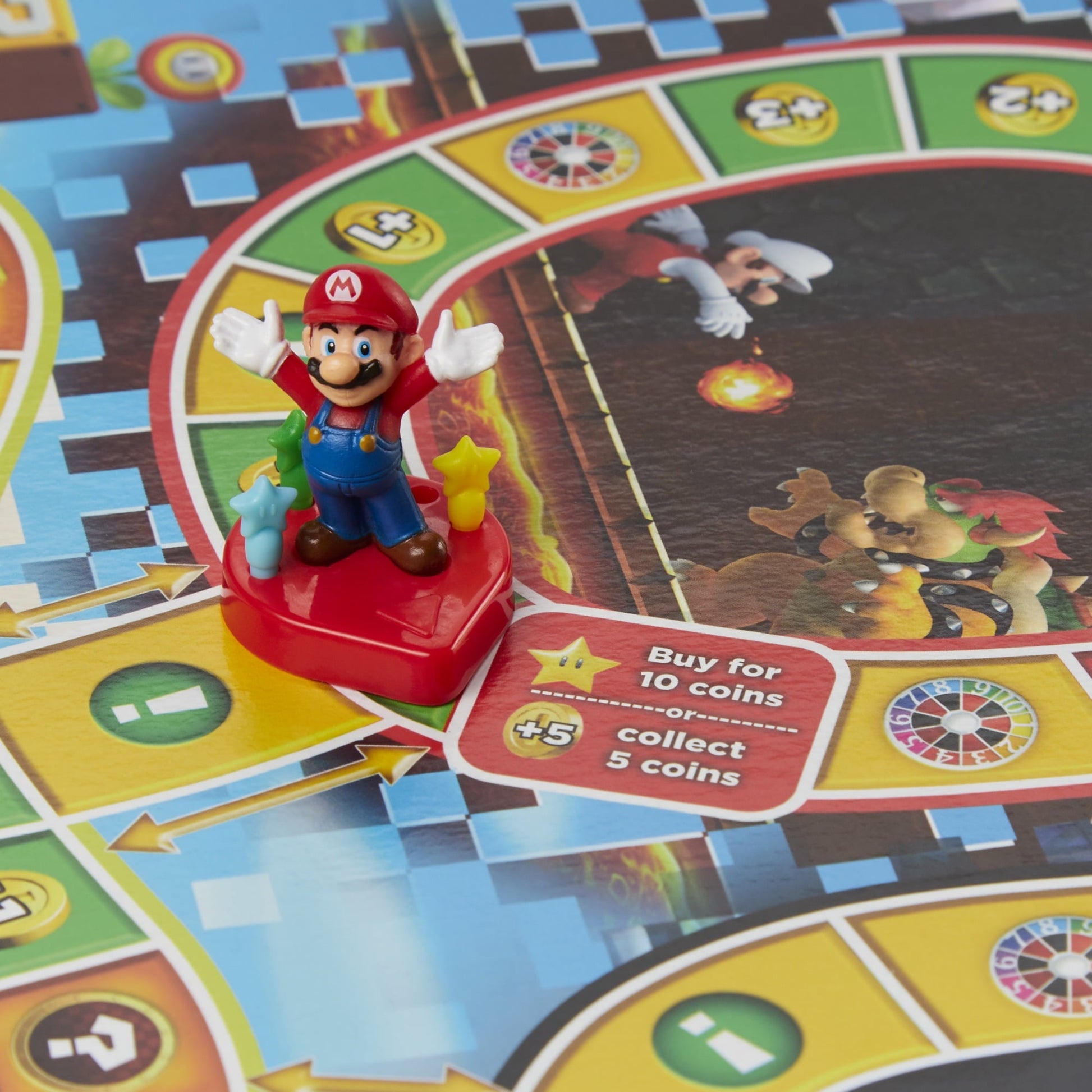 The Game of Life: Super Mario Edition Board Game, Kids Ages 8+, Play Minigames, Collect Stars
