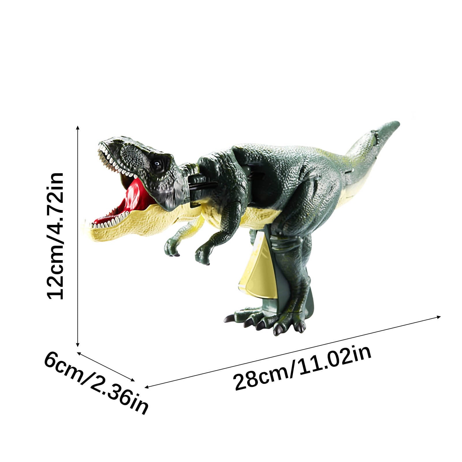 COM1950s Dinosaur Toys for Kids, Small Tyrannosaurus Toy with Realistic Sounds, Ideal Education Toys for Kids and Toddler, Plastic Dinosaur Including T-Rex