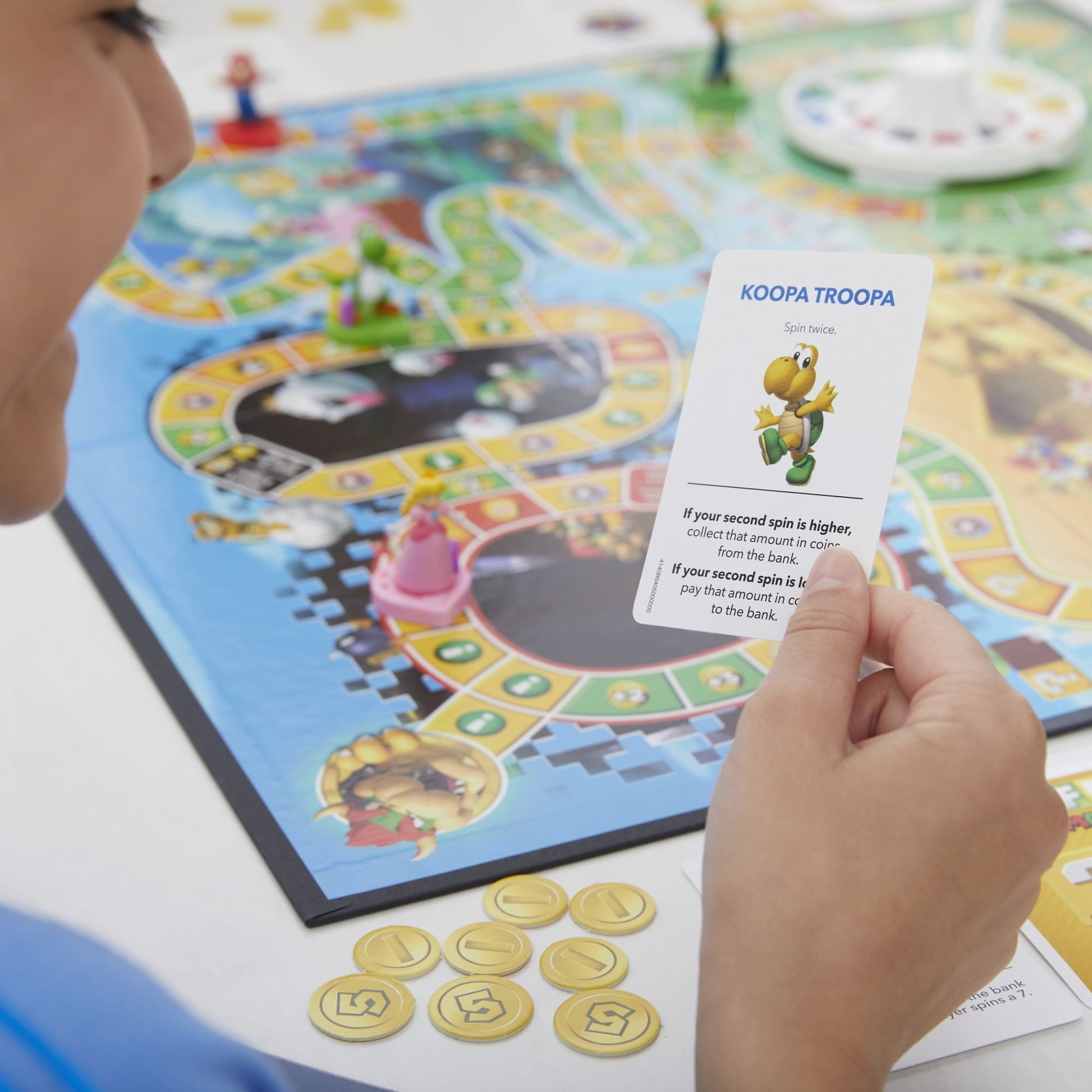 The Game of Life: Super Mario Edition Board Game, Kids Ages 8+, Play Minigames, Collect Stars