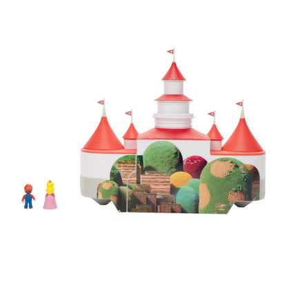The Super Mario Bros. Movie Mushroom Kingdom Castle Playset with Mini Mario and Peach Action Figures