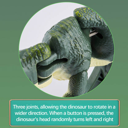 COM1950s Dinosaur Toys for Kids, Small Tyrannosaurus Toy with Realistic Sounds, Ideal Education Toys for Kids and Toddler, Plastic Dinosaur Including T-Rex