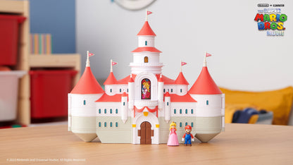 The Super Mario Bros. Movie Mushroom Kingdom Castle Playset with Mini Mario and Peach Action Figures