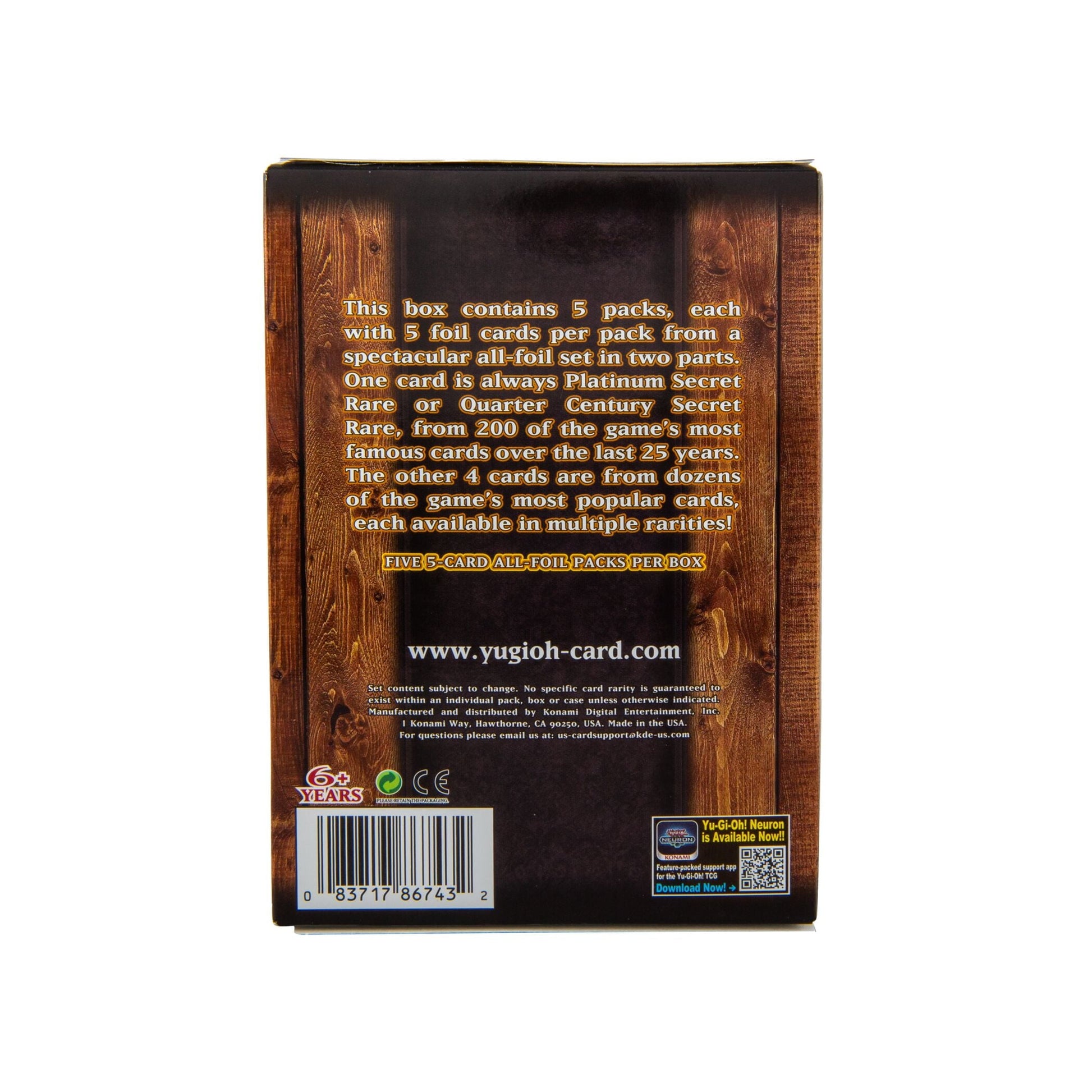 YUGIOH QUARTER CENTURY STAMPEDE RETAIL BOX