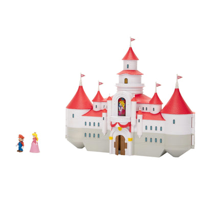 The Super Mario Bros. Movie Mushroom Kingdom Castle Playset with Mini Mario and Peach Action Figures