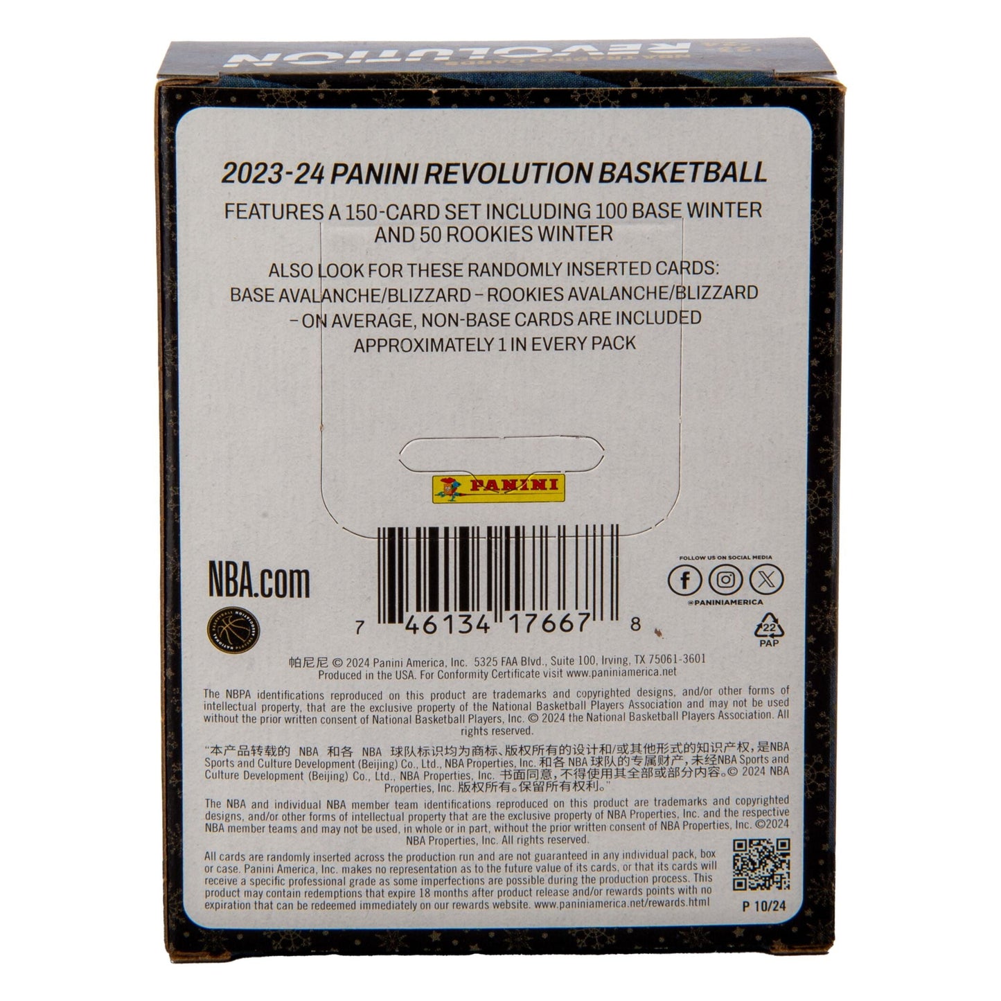 2023-24 Panini Revolution Basketball Trading Cards Tin
