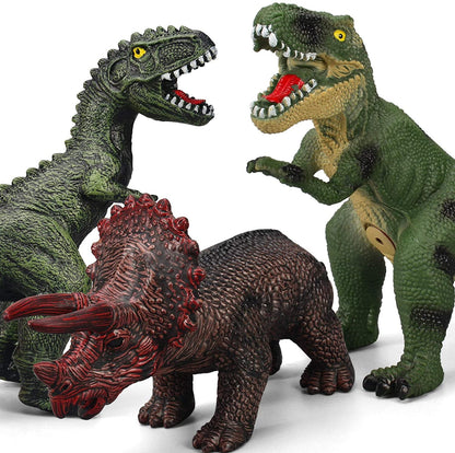 6 Piece Jumbo Dinosaur Toys for Kids 3-5 and Toddlers, Large Soft Dinosaur Set - Educational & Party Favors
