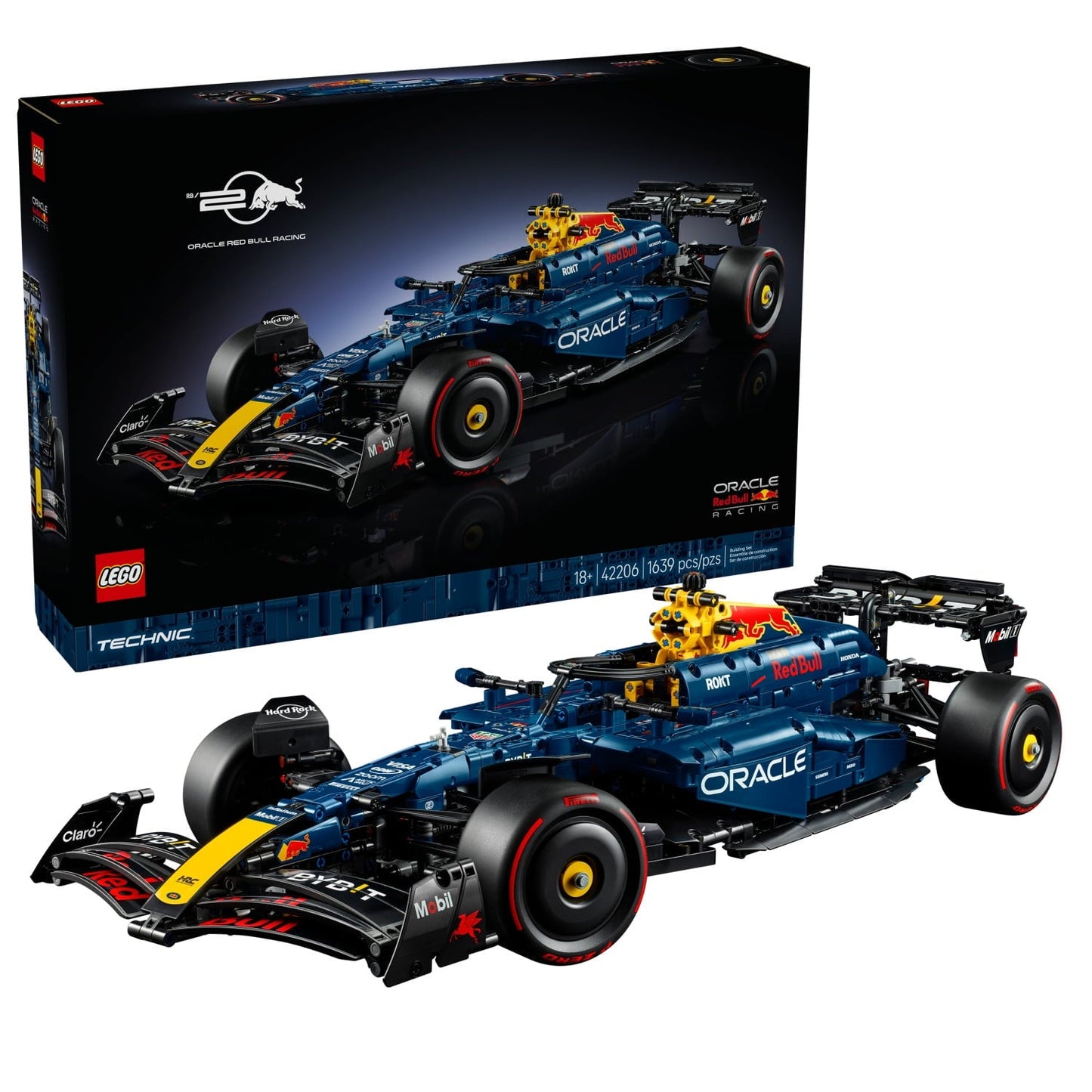 LEGO Technic Oracle Red Bull Racing RB20 F1 Race Car Model Kits - Building Set for Adults, Ages 18+ with Realistic Features - Gift for Groom, Groomsmen - 42206