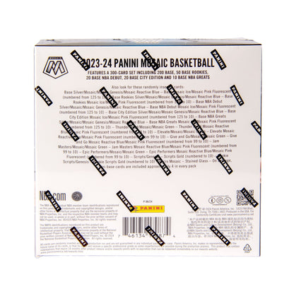 2023-24 Panini Mosaic Basketball Trading Cards Mega Box