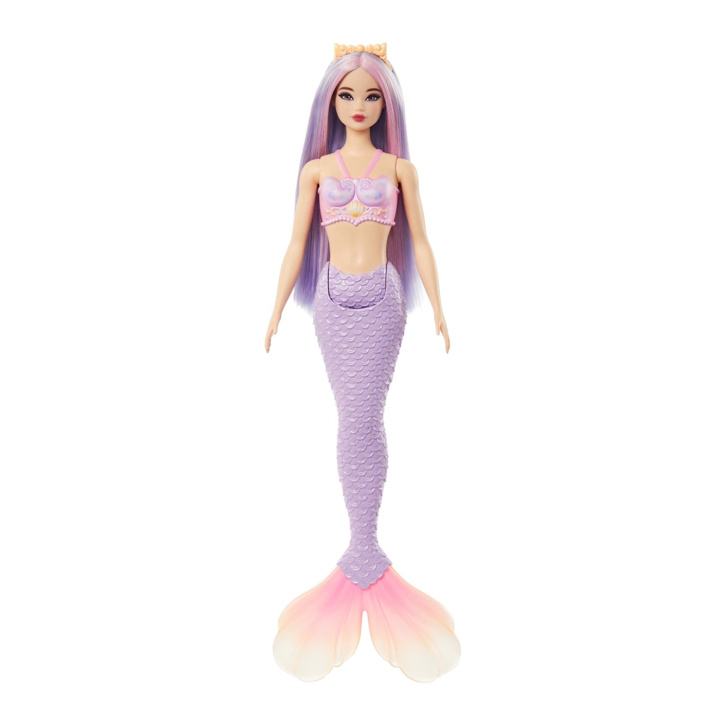 Barbie Mermaid Doll with Pink and Lilac Hair, Purple Tail and Headband Accessory