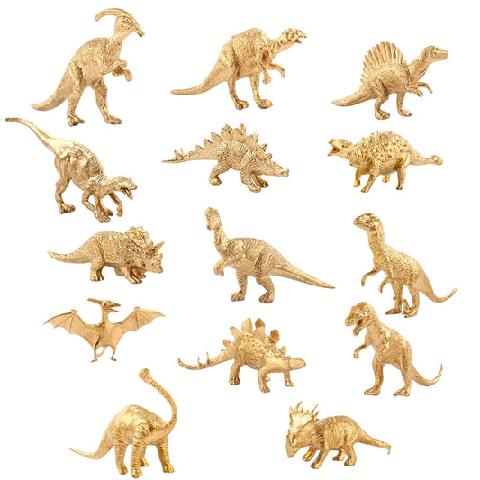 Christmas Clearance 2024! QTOCIO Toddler Toys, Dinosaur Model Set Birthday Party Dinosaur Decoration Hand-made Model Toy 14pcs