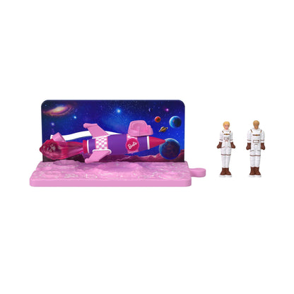 Barbie Mini Barbie Land Barbie The Movie Vehicle Collection, Includes 2 1.5-inch Dolls & Vehicles Inspired by the Film