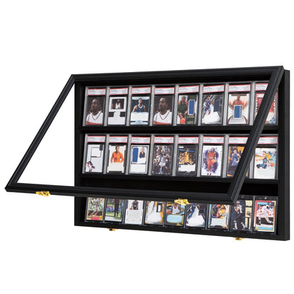 Wall Mount Display Case with UV Protection Acrylic Door, 22.1" H x 24.8" L x 2.1"