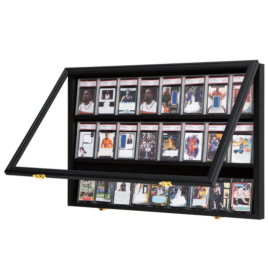 Wall Mount Display Case with UV Protection Acrylic Door, 22.1" H x 24.8" L x 2.1"