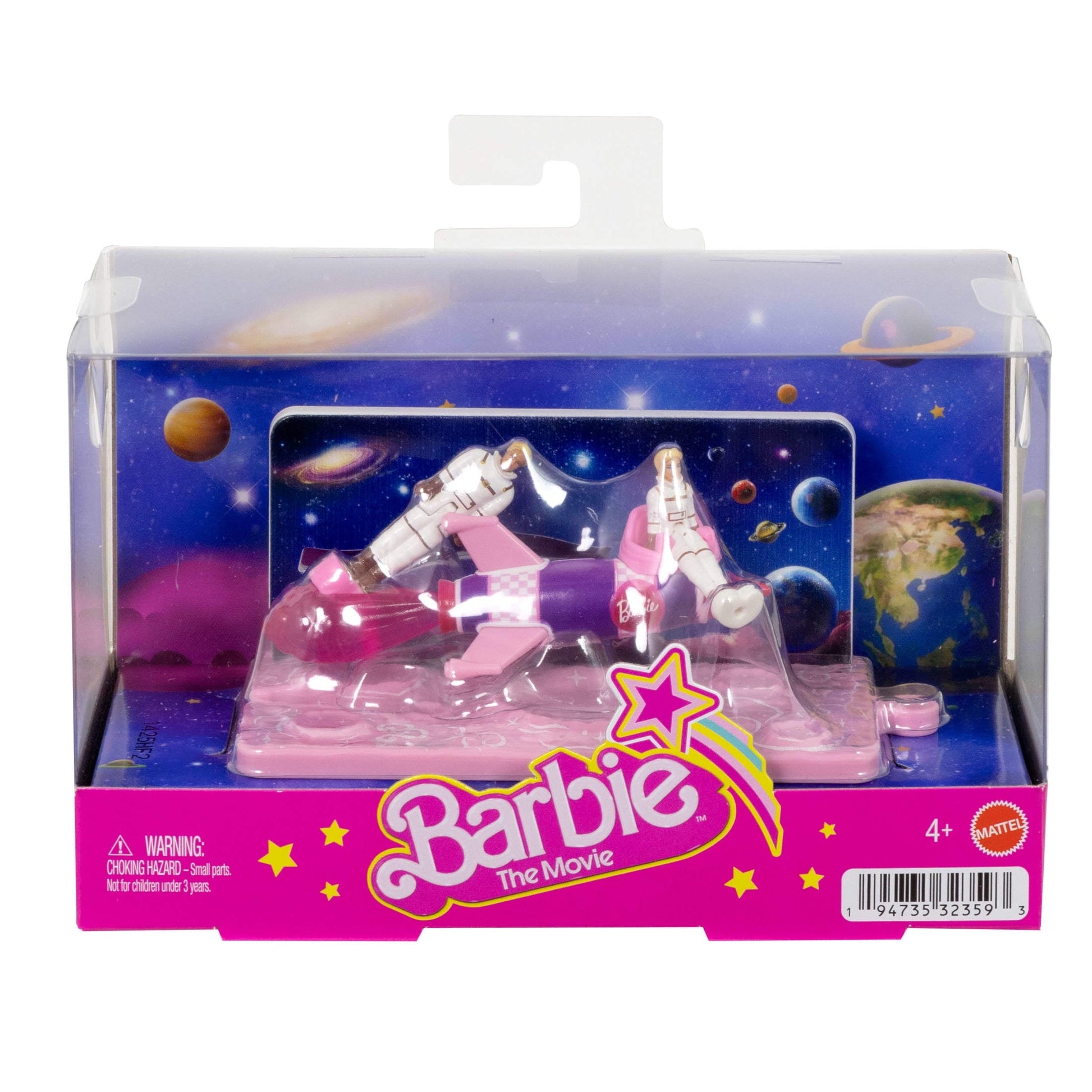 Barbie Mini Barbie Land Barbie The Movie Vehicle Collection, Includes 2 1.5-inch Dolls & Vehicles Inspired by the Film