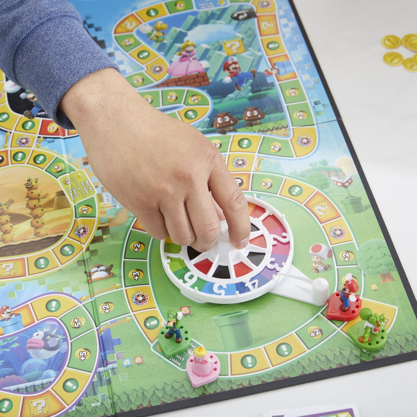 The Game of Life: Super Mario Edition Board Game, Kids Ages 8+, Play Minigames, Collect Stars