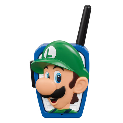 Super Mario Extended Range Walkie Talkies - Action Figures - Push to Talk Button, Children Ages 3+
