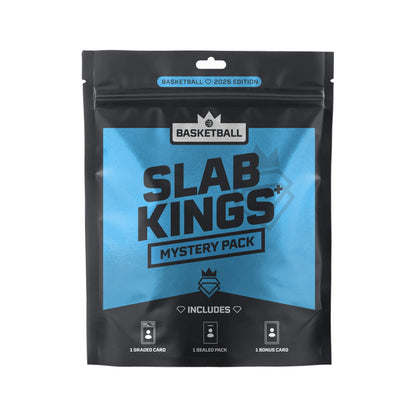 2025 Slab Kings Plus Basketball Edition – 1 Graded Card + 1 Sealed Pack + 1 Bonus Card