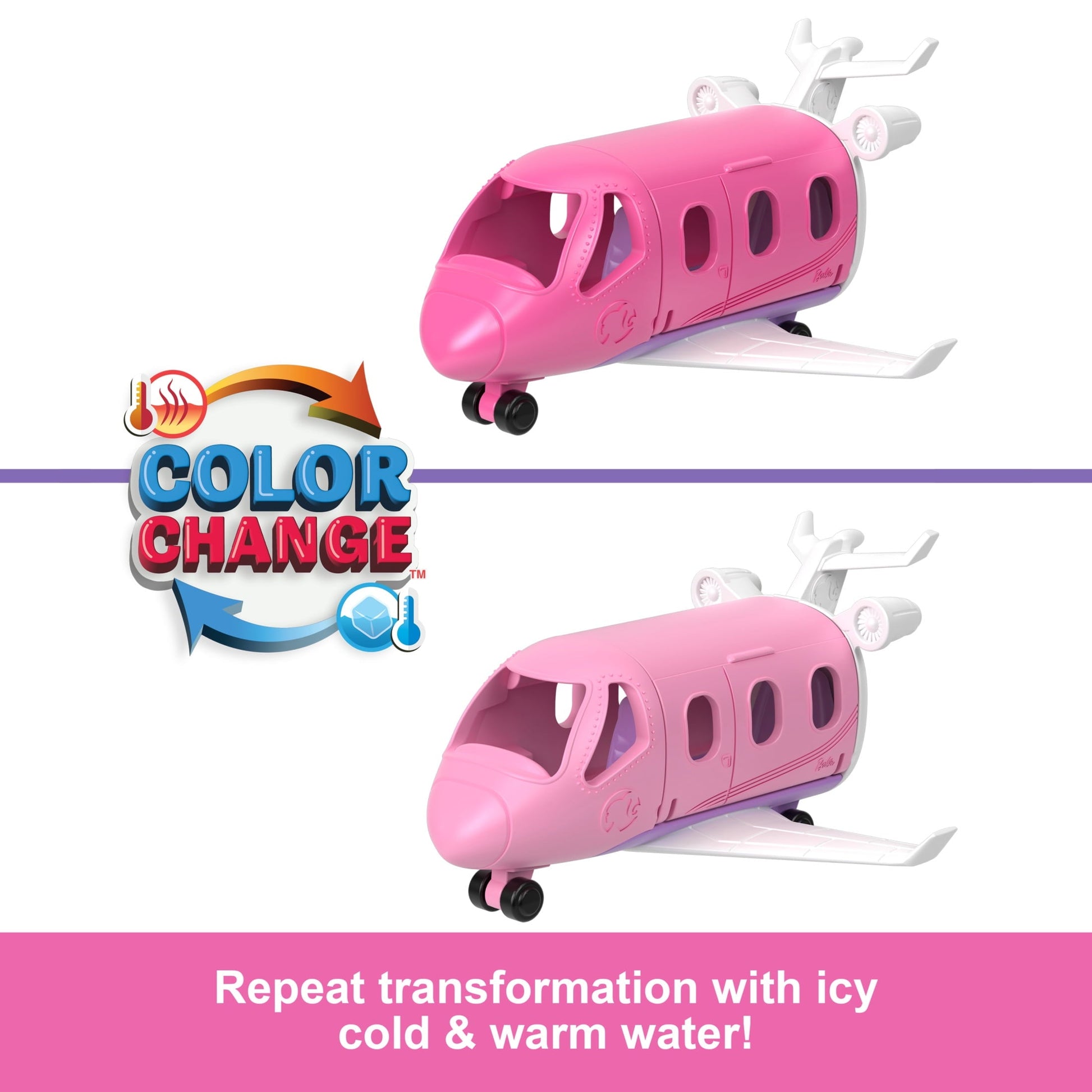 Barbie Mini BarbieLand Doll & Vehicle Set with 1.5-inch Doll & Dreamplane with Color-Change