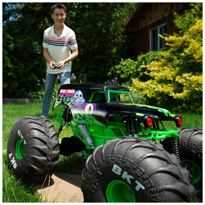 Monster Jam Mega Grave Digger All-Terrain Remote Control Monster Truck, 1:6 Scale