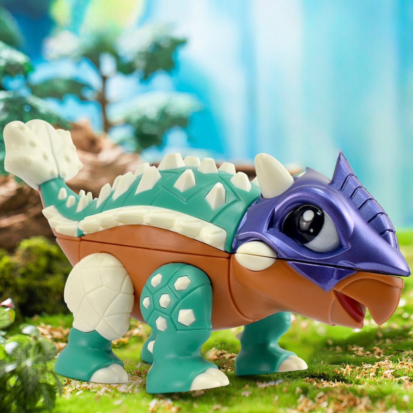 Toddler Toys, Kids Toy Gifts, Ankylosaurus Dinosaur Animals Shaped Alien Third Orders Puzzle Toy Splicing Toy Doll Boys And Girls Holiday Birthday Gifts